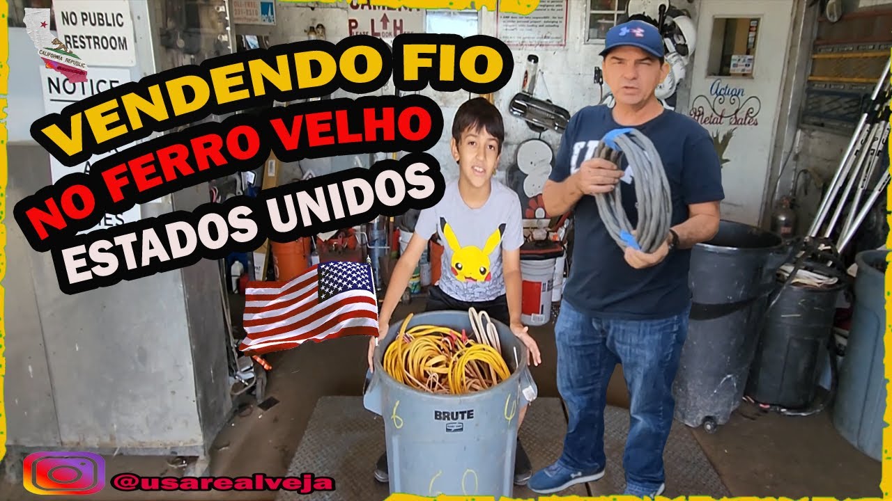 Vendendo sucata nos Estados Unidos
