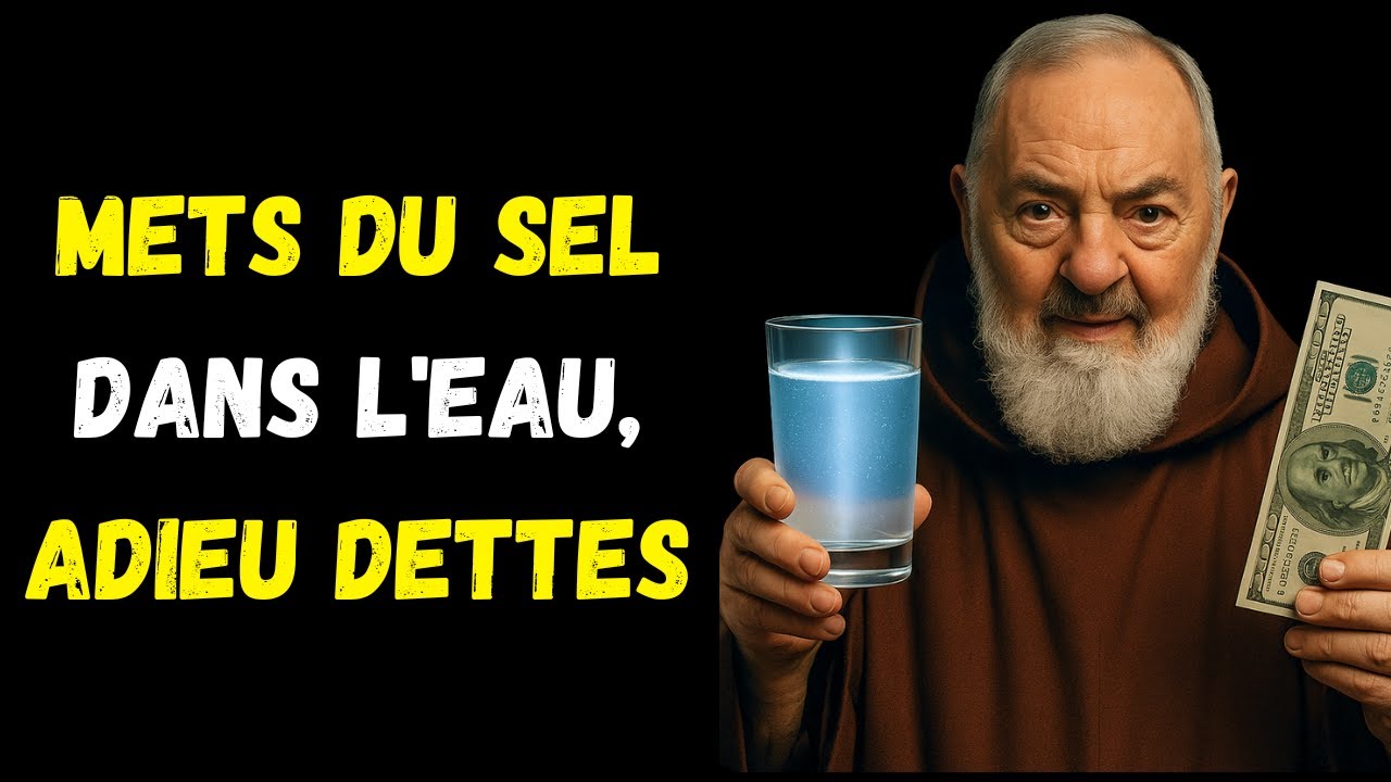 Essaie Aujourd'hui le Rituel du Verre de Sel pour Attirer l'Argent et la Prospérité | Père Pio