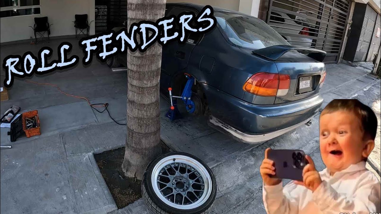 HICIMOS ROLL FENDERS AL CIVIC Y UN PONY | Rene VIRZ