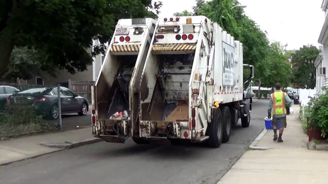 JRM Hauling & Recycling 309 ~ Mack GU813 Granite Heil Formula 40/60 Split Rear Loader On Dual Stream