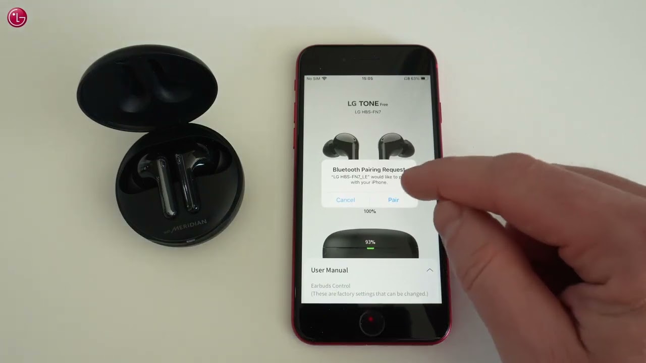 [LG Earbuds] How To Pair & Control LG Tone FN7 - iPhone