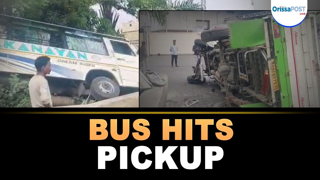 NH16 accident near Tangi: Bus rams parked pickup, 4 injured | Odisha News