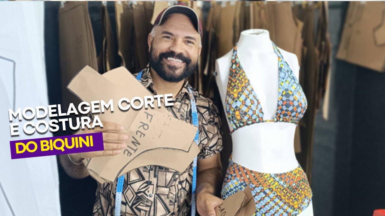 MODELAGEM CORTE E COSTURA DO BIQUÍNI 🧵✂️#presencial #livedehoje #live #costurafácil#dicasdecostura
