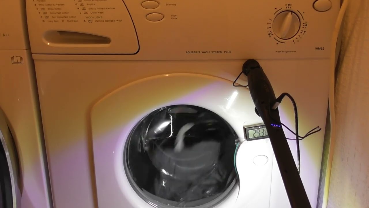 Hotpoint Aquarius 1000 WM62 washer, Wool 40 with full dial view Prog K