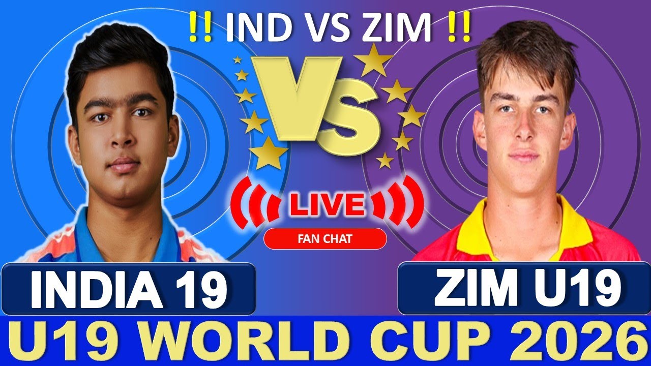 🔴 India U 19 Vs Zimbabwe U 19 World Cup Match Live | IND vs ZIM U 19 WC 2026 | 2nd innings