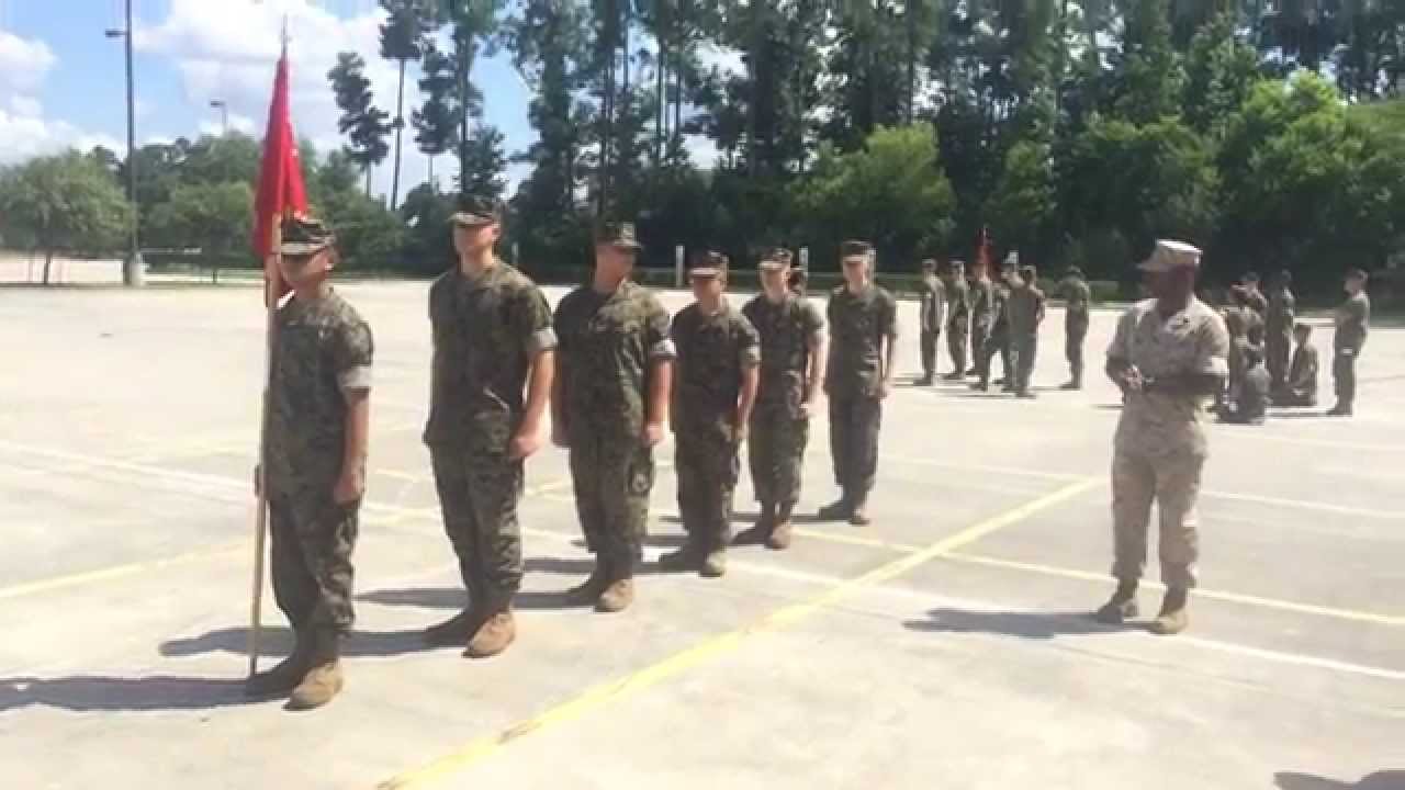 MCJROTC CLC 2015 Складывание и выдвижение во время марша.