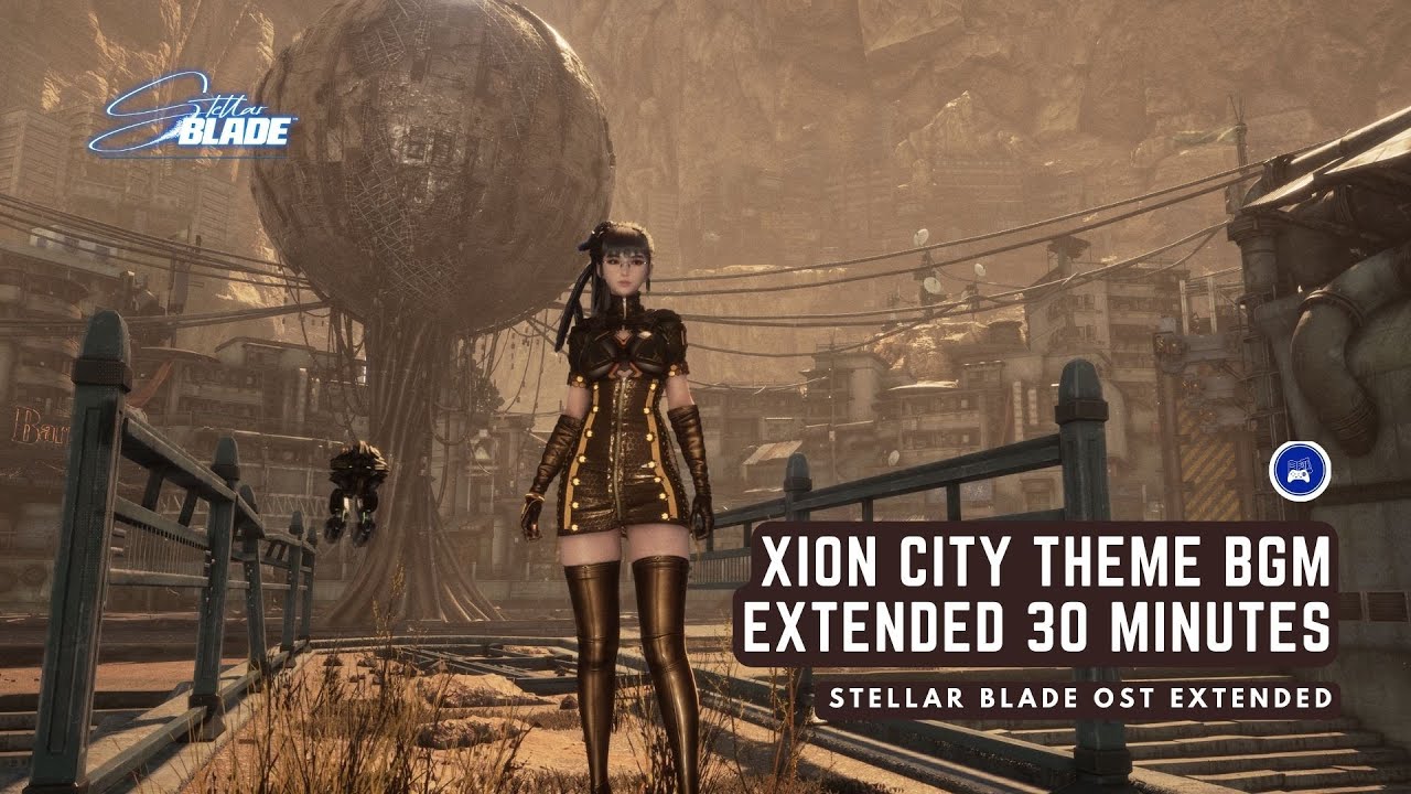Xion City Theme BGM with lyrics - Stellar Blade Relaxing Korean OST Extended 30 Minutes [4K HQ]