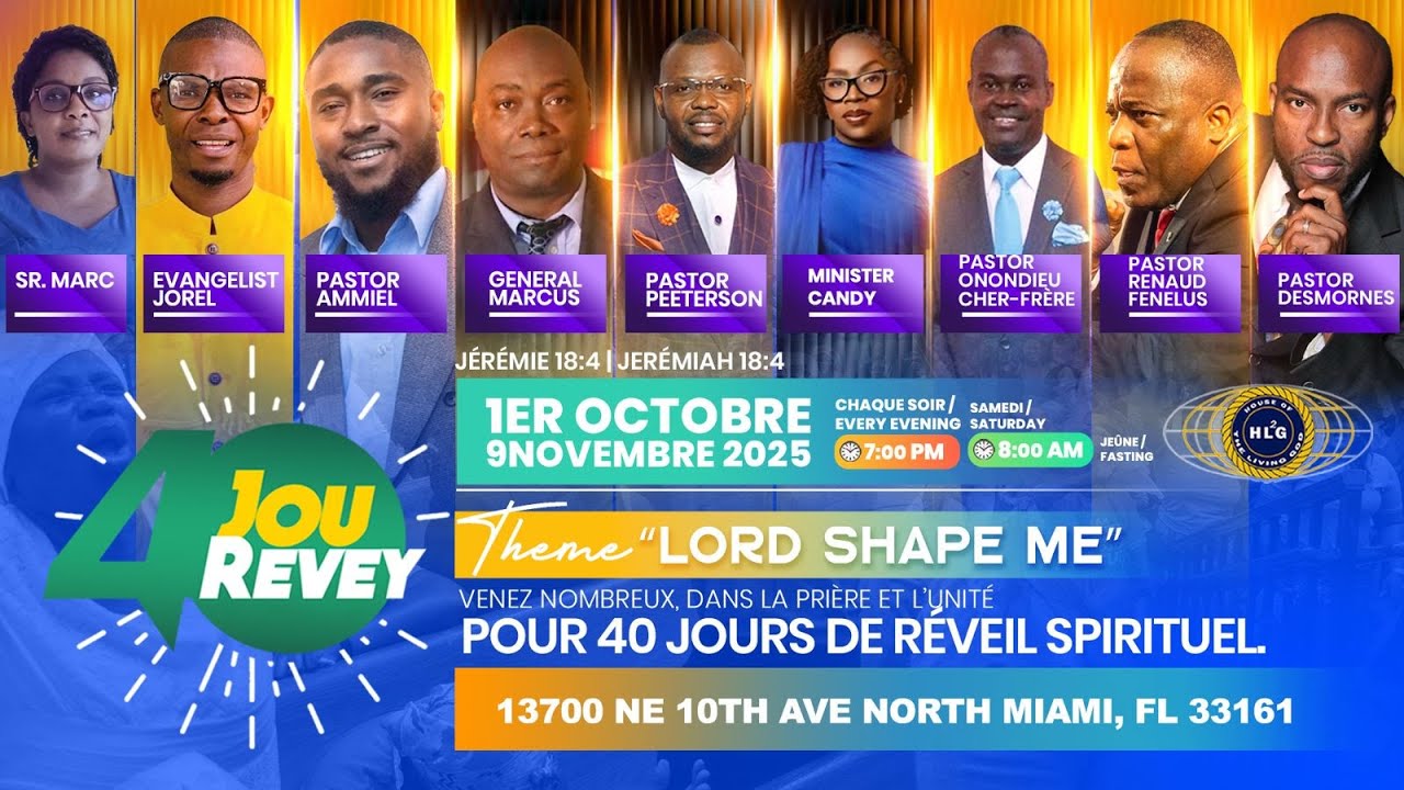 House of the Living God | HLG 40 Days Revival DAY 19 | October 19th, 2025