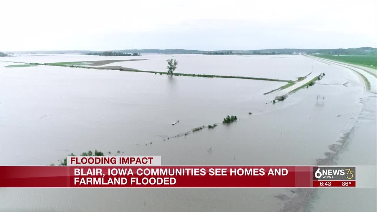 Blair community sees homes, farmland flooded as Missouri River continues to rise