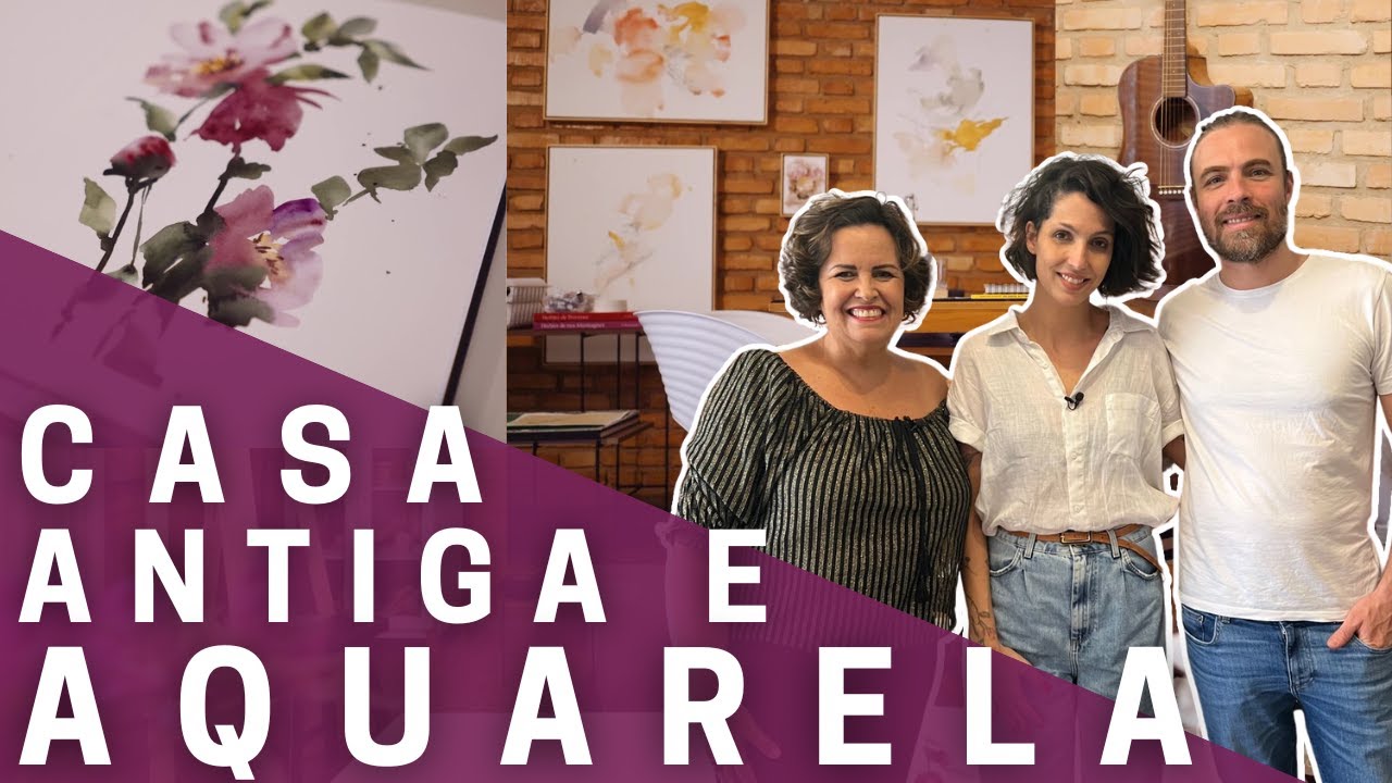 Casa antiga da artista Lu Simão, com estúdio de música do marido e suas três crianças
