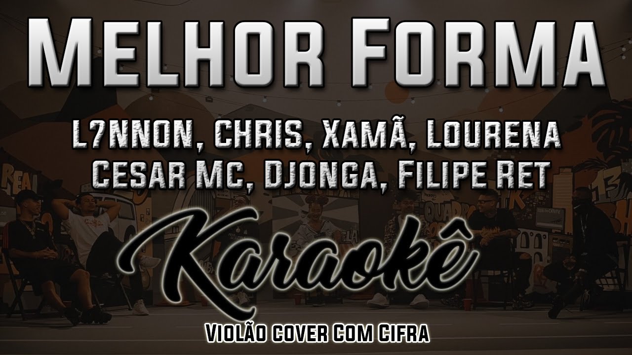 Melhor Forma, Poesia Acústica #9 - Karaokê ( Violão cover com cifra )