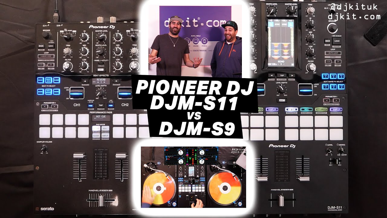 Сравнение Pioneer DJM-S11 и DJM-S9 + Scratch Bank и программа 4 Deck в Serato DJ #TheRatcave