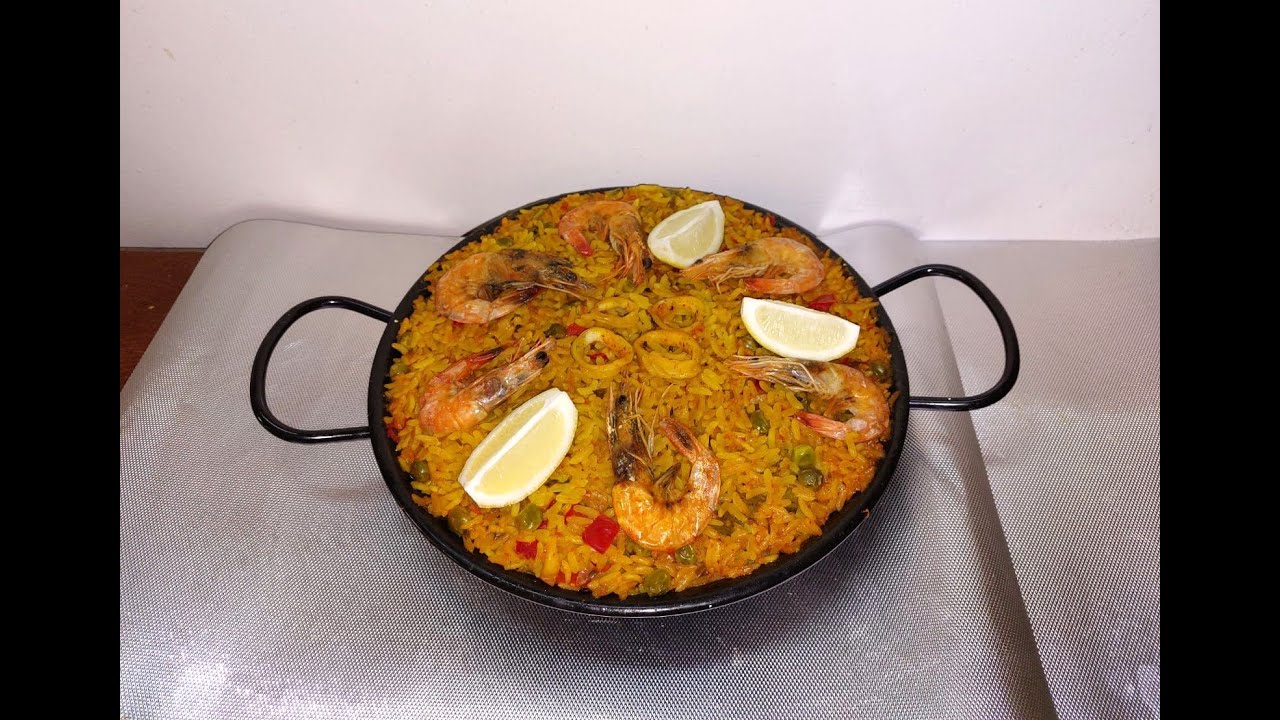 paella rapide et facile  بايلا بفواكه البحربطريقة  سهلة و مبسطة  مع أسرار نجاحها