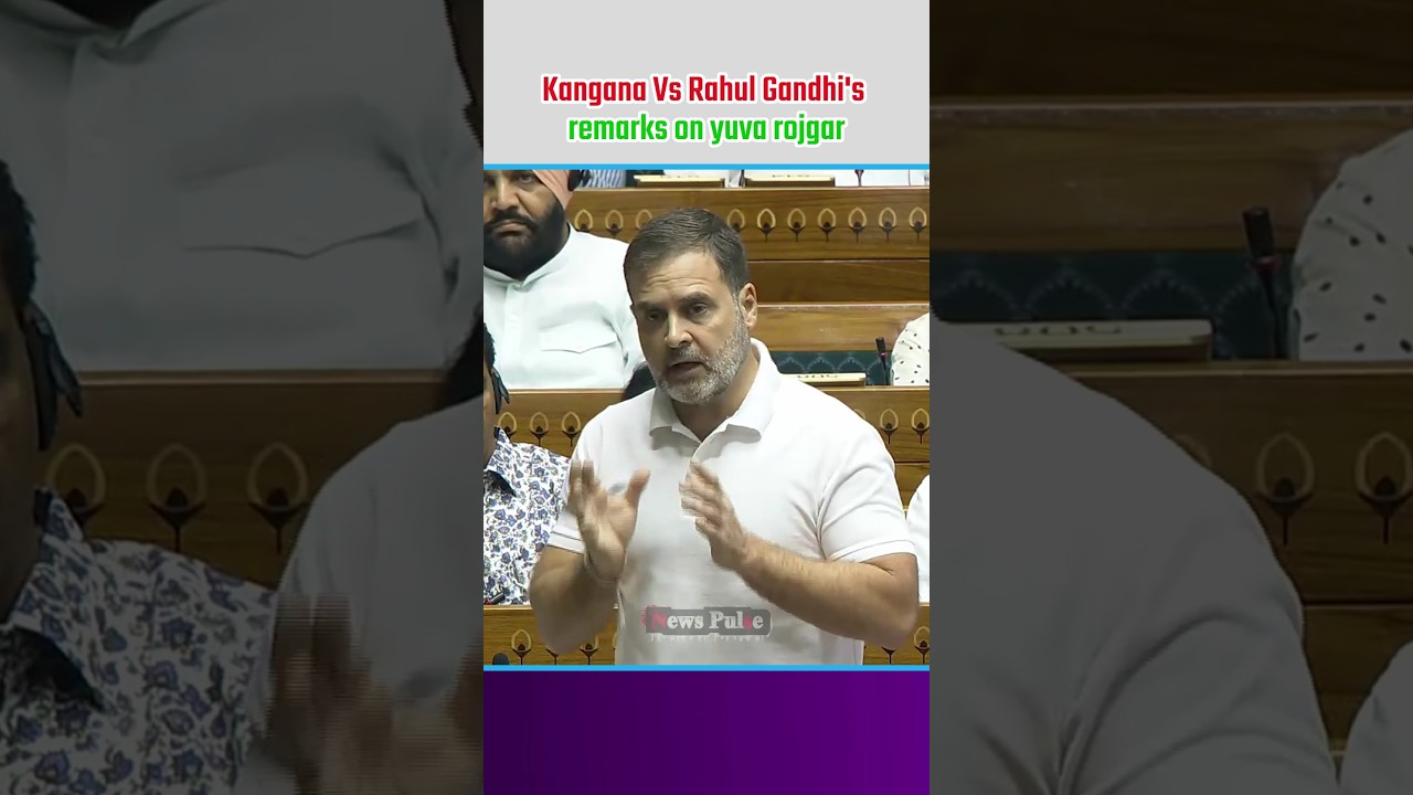 Rahul Gandhi's Fiery remarks in parliament || Kangana Ranaut Vs Rahul Gandhi |#shortvideo