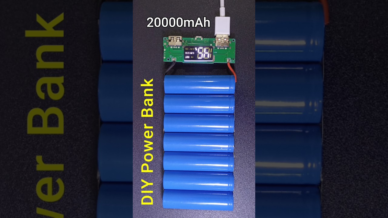 DIY 20000 mAh power bank | #shorts