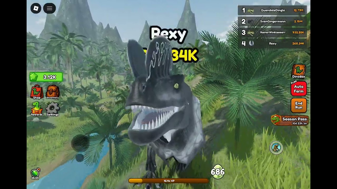 Dilophosaurus T-Rex Be Dino Jurassic Dinosaur Simulation - Be Dino Gameplay #8