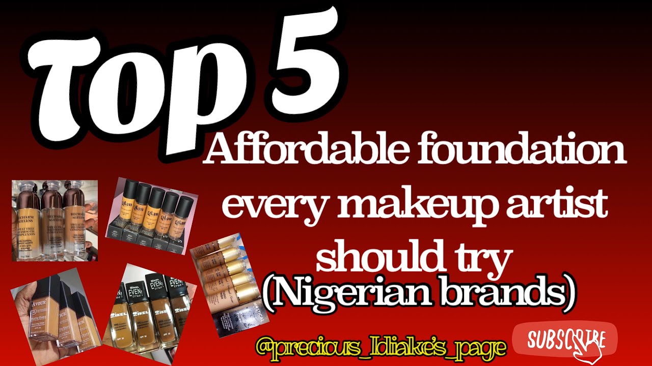 Top 5 Nigerian foundations that are very affordable and effective😳 A must watch. #nigerianyoutuber