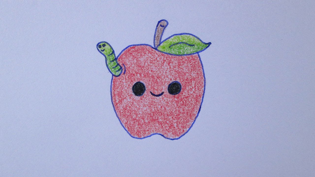 Como desenhar uma maçã