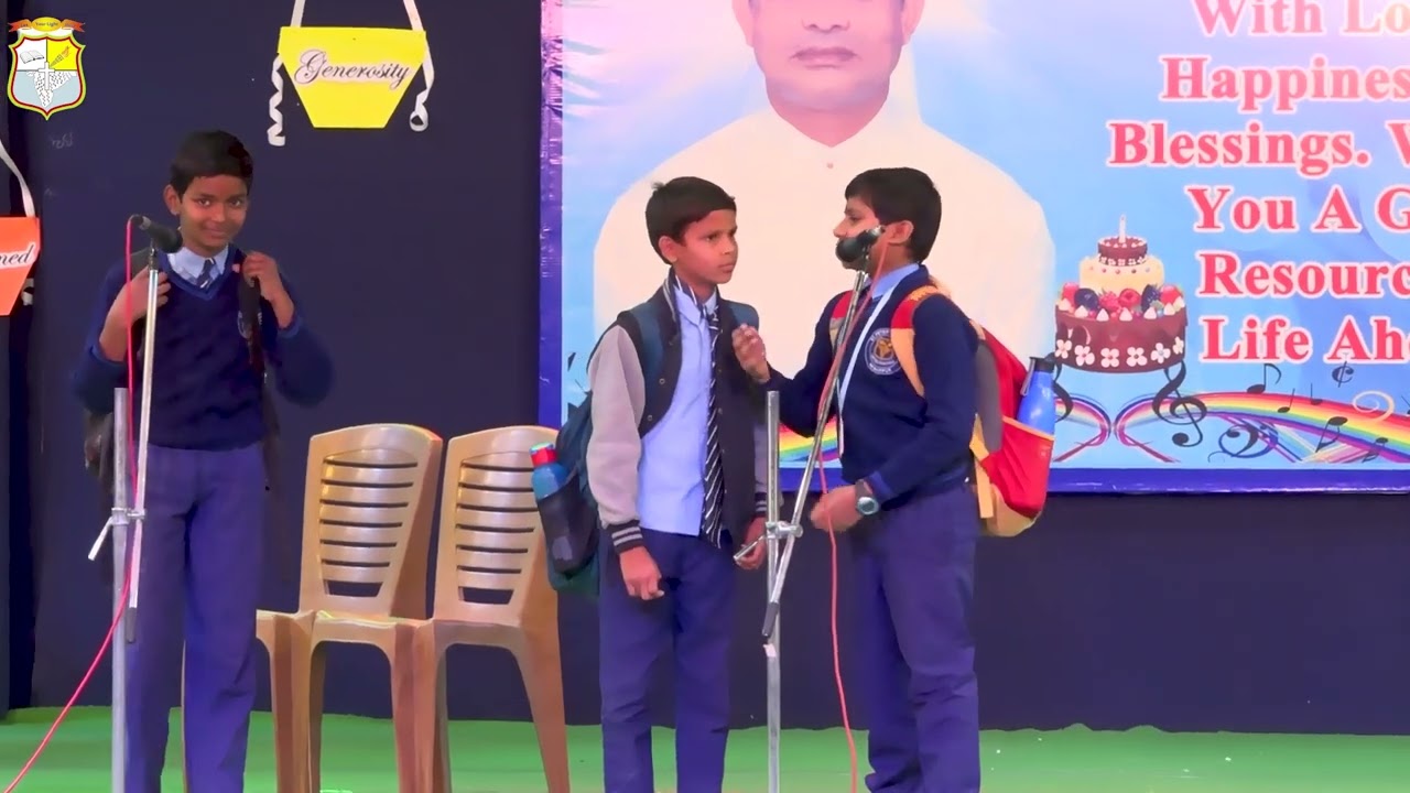 || St. Peter's Inter College || Principal's Day Celebration || Class V || Skit|| Vakt Ki Raftaar ||