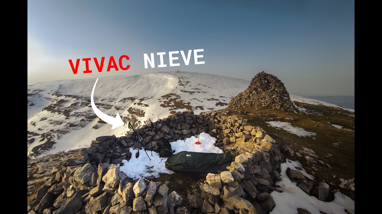 VIVAC INVERNAL EN EL GORBEA A 1370 m (❄️nieve/calor🔥)