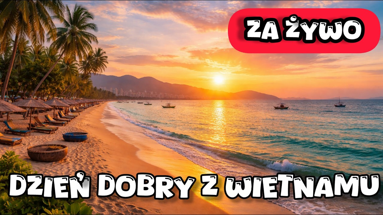 Na plaży - :) :) 🏍️ Motocyklem przez Wietnam &ndash; 30 dni podr&oacute;ży | IRL na żywo | Martyna i Daniel Szysz