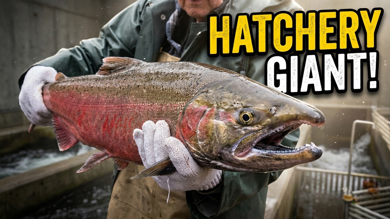 Coho Salmon capture at Nicomekl Salmon Hatchery.