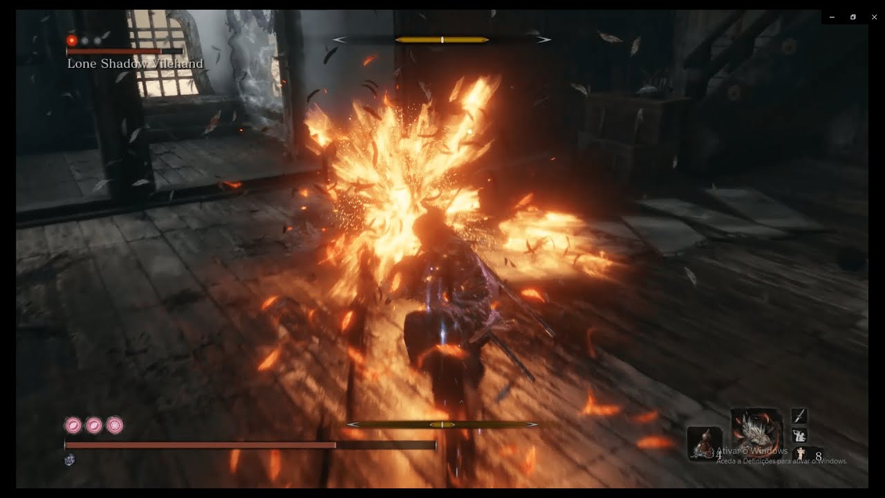 Sekiro - LMTSR mod (hardcore) - Lone Shadow Vilehand mini boss