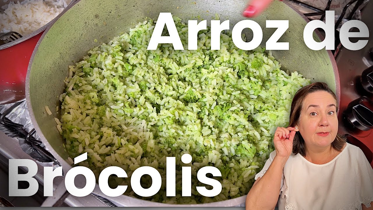 Como fazer ARROZ de BRÓCOLIS (e deixar BEM VERDINHO)?