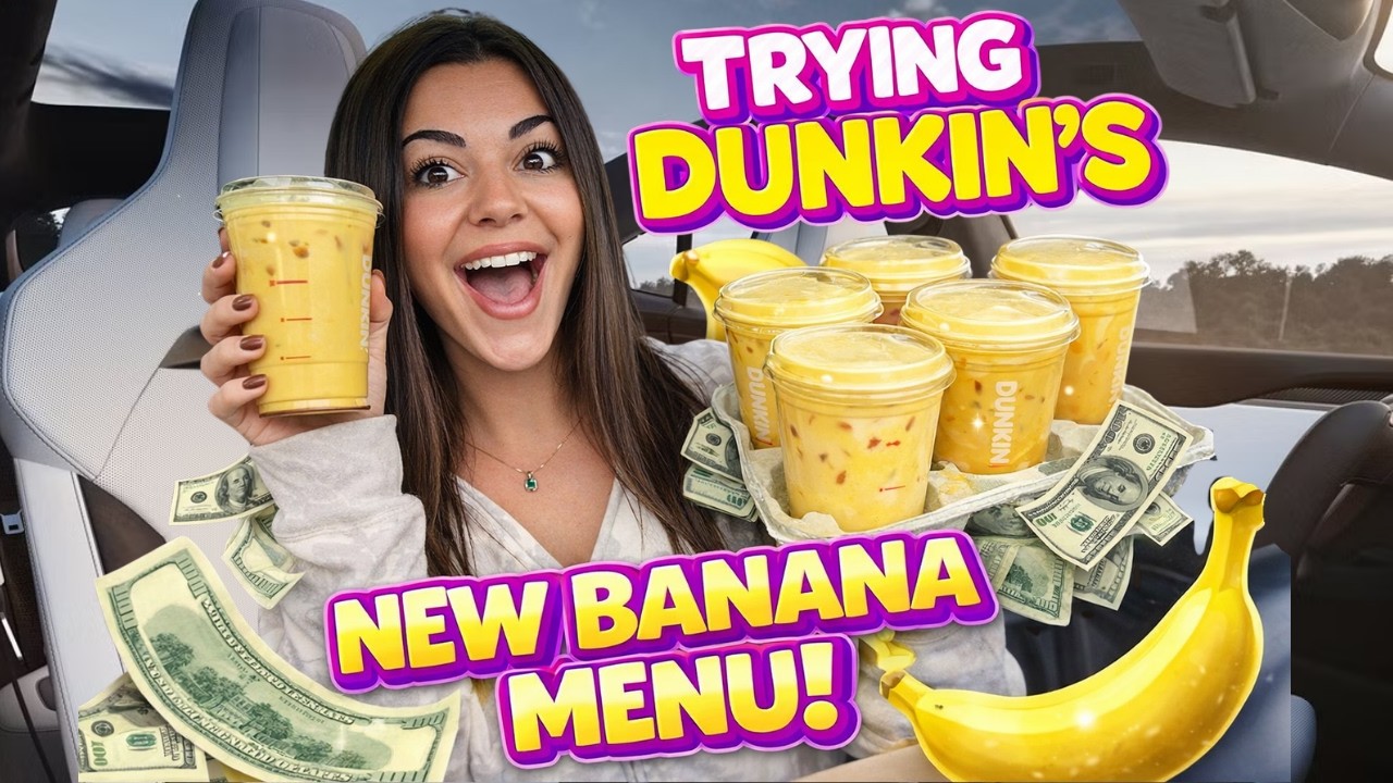 Я заказала ВСЁ из бананового меню Dunkin&rsquo; 🍌