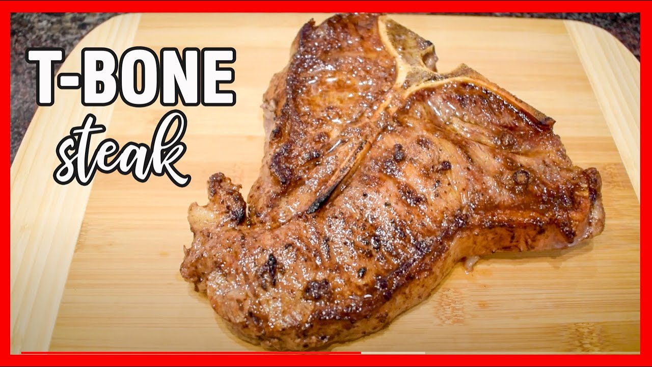 Cómo Cocinar T-BONE STEAK (PORTERHOUSE) EN SARTÉN - Cena Para San Valentín