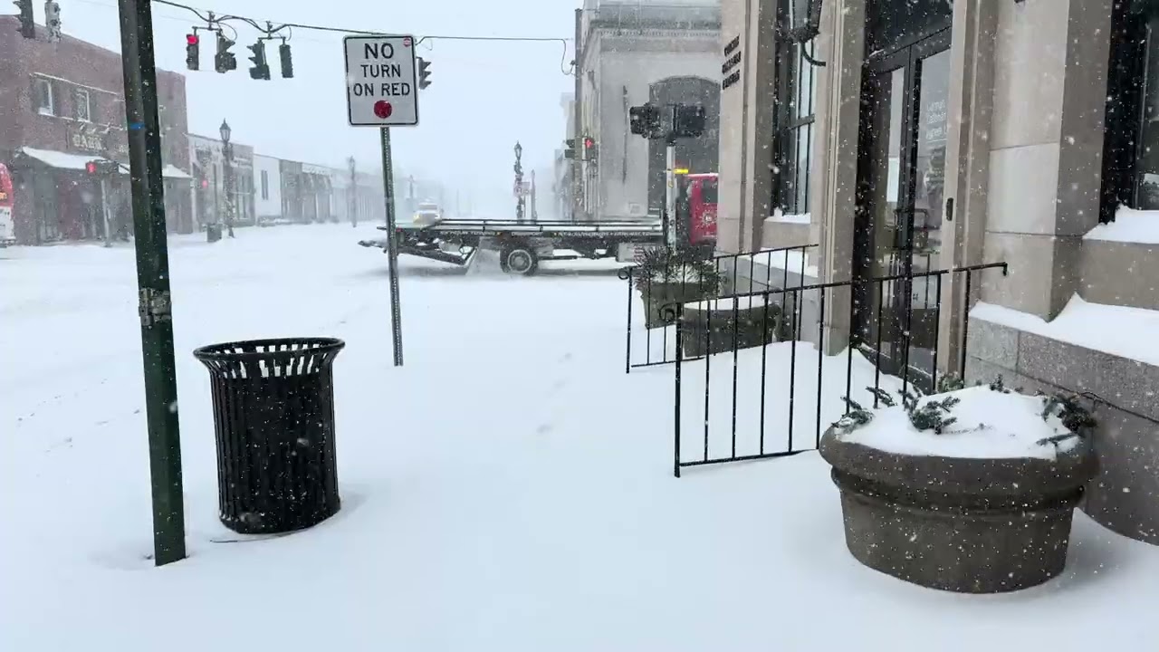 Farmingdale, Long Island, NY 1/25/26 Snowstorm 4K