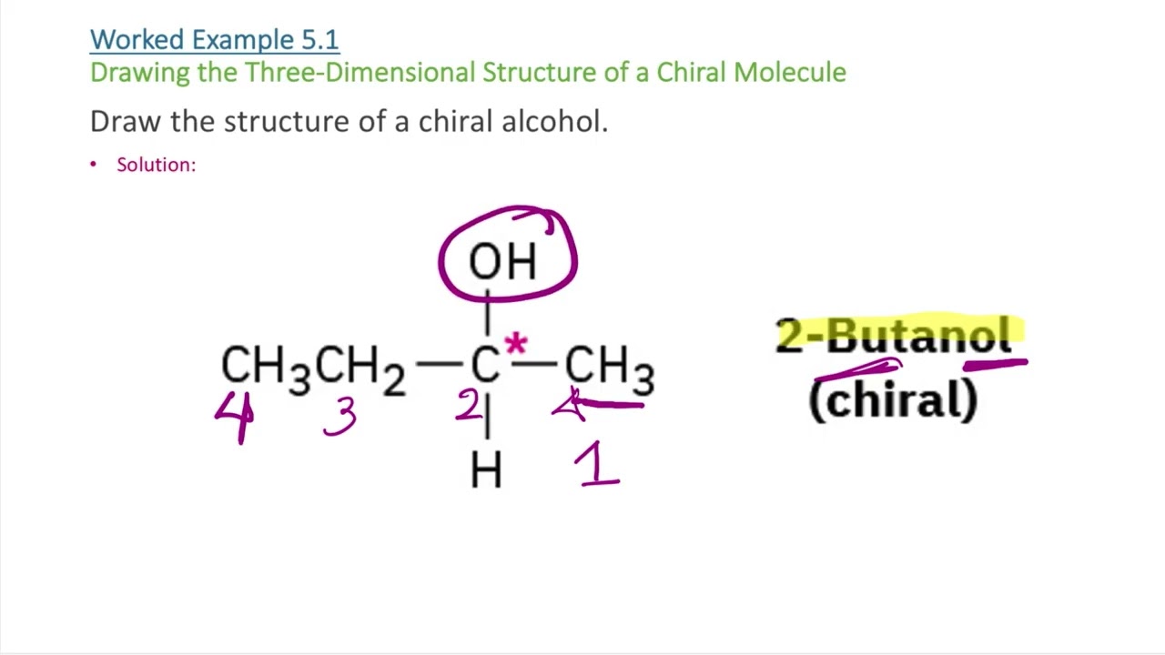 Practice Problem | Drawing the Center of a Chiral Molecule