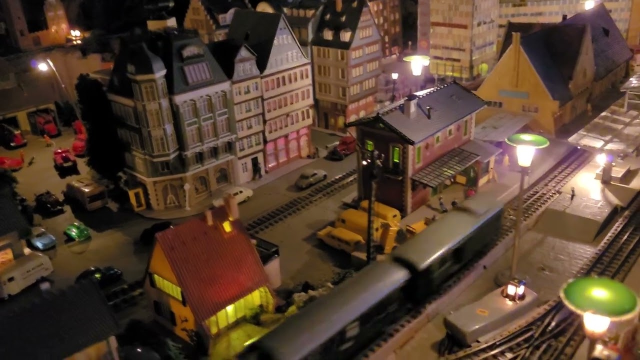 Märklin Anlage Vintage 50er/60er "at night"
