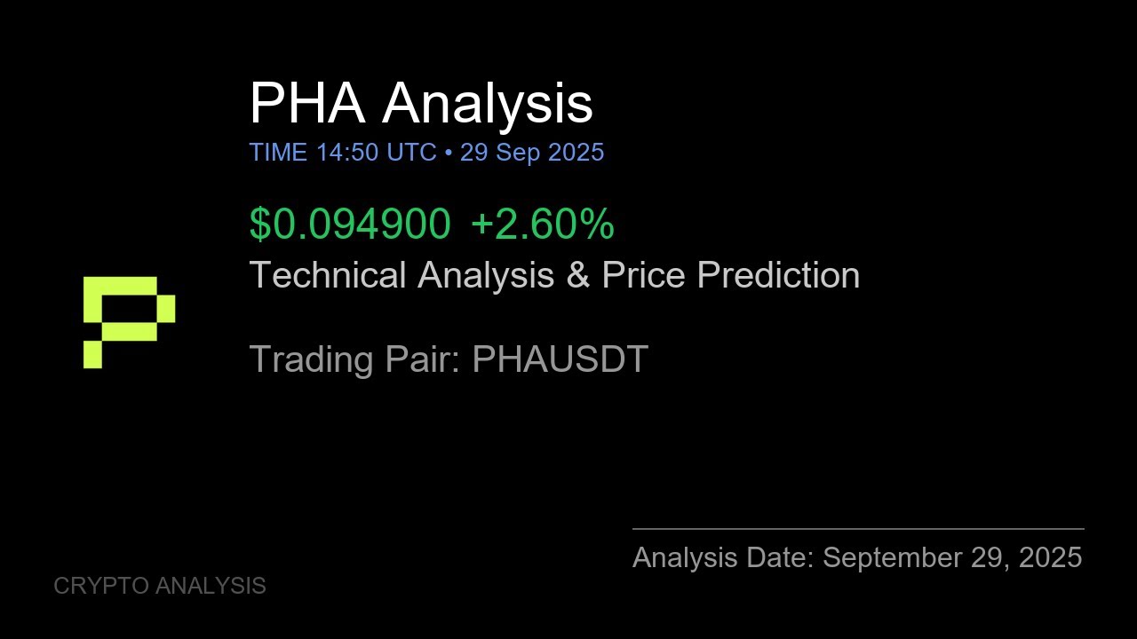 PHA (PHAUSDT) Technical Analysis - Price Prediction & Buy or Sell September 29, 2025