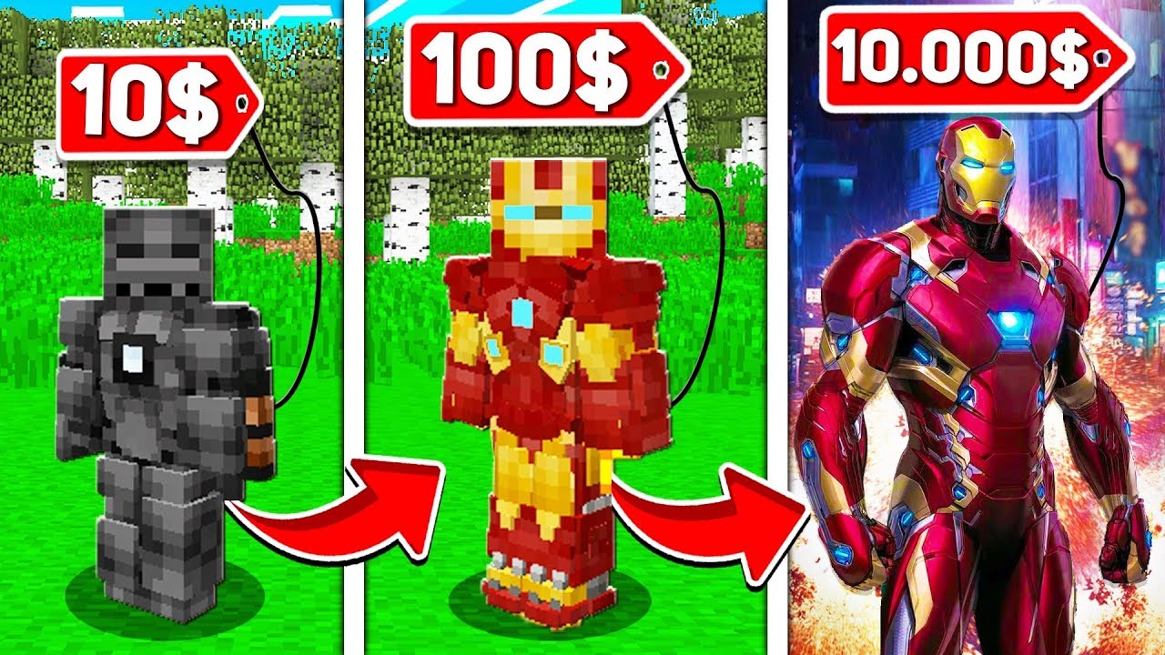IRON-MAN ZA 10ZŁ VS 100ZŁ VS 10.000ZŁ!