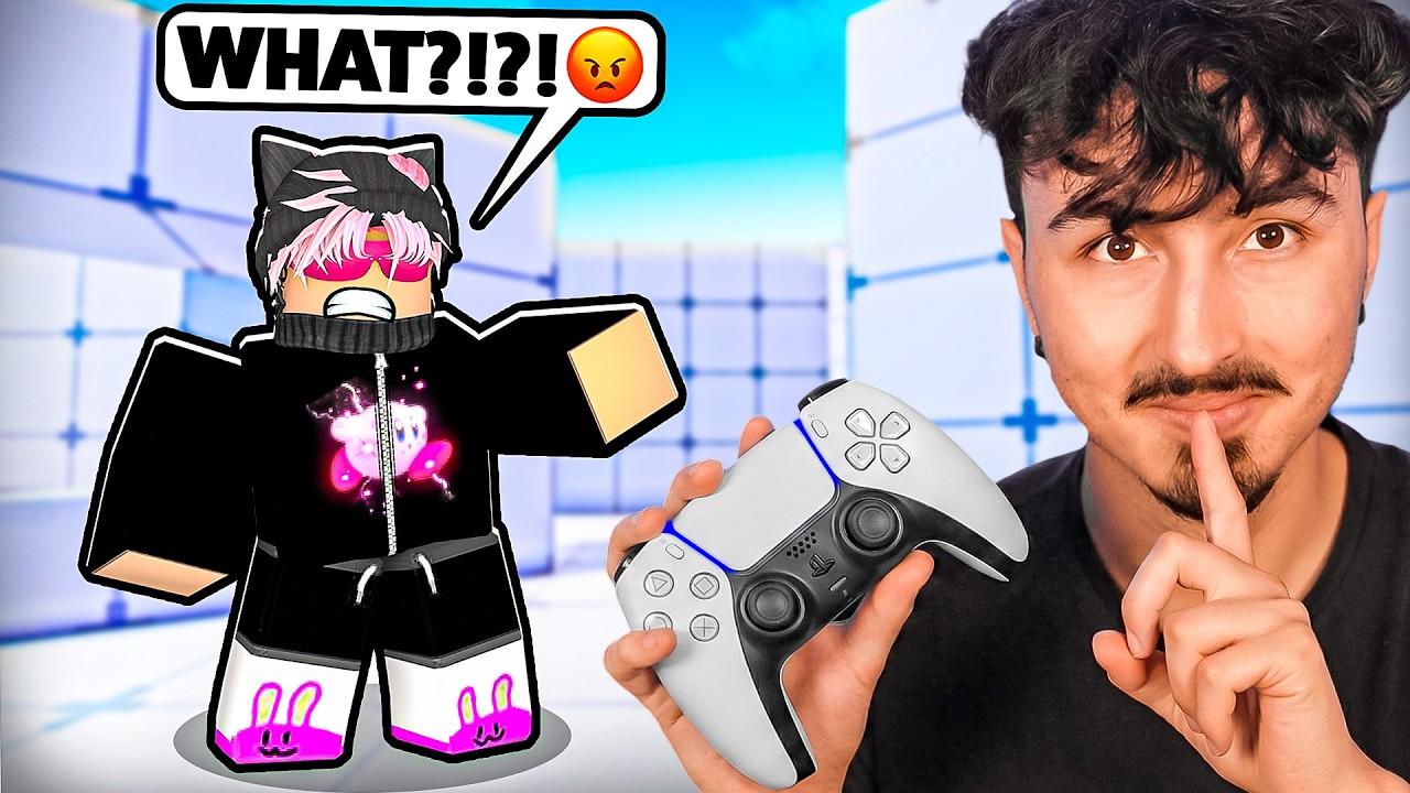 1v1ing YOUTUBERS but i SECRETLY HAVE AUTOSHOOT in Roblox Rivals!
