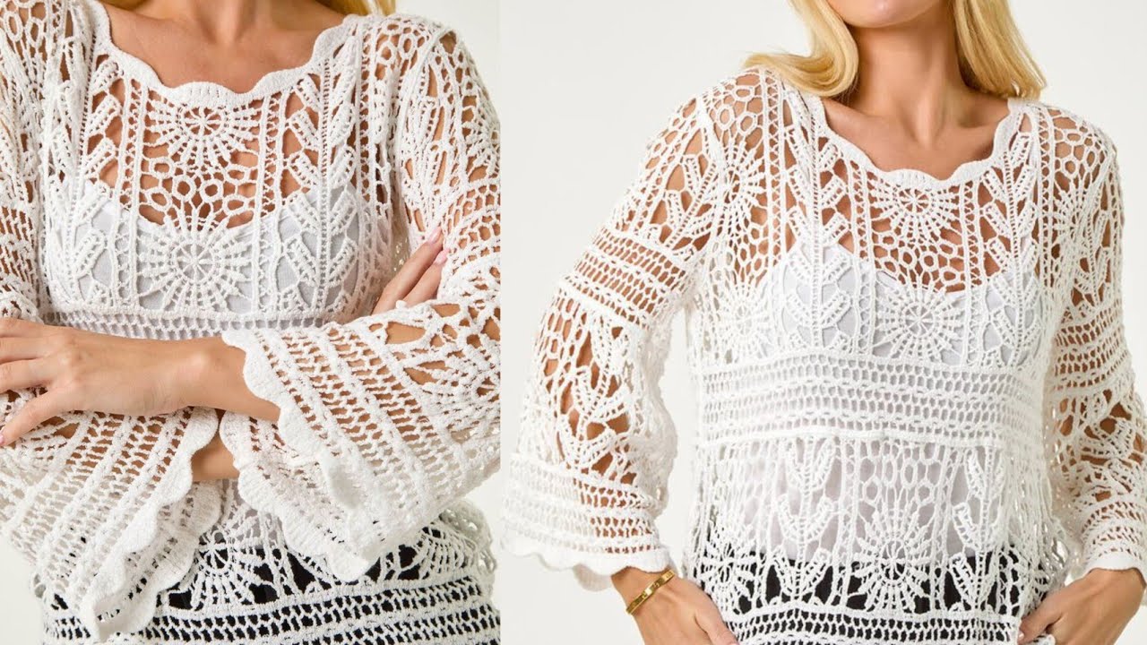 Elegant Crochet Tops That Look Like Luxury Fashion//Crochet Blouses for Casual to Party Wear