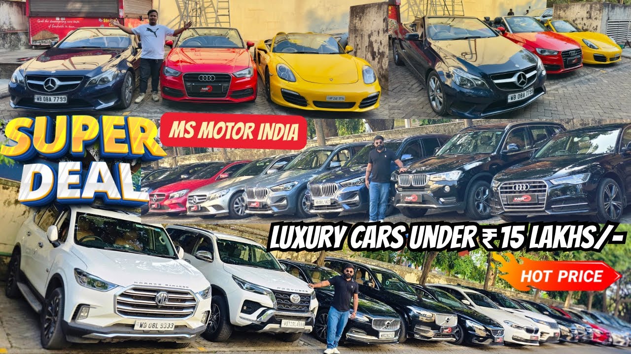 MS MOTOR INDIA SUPER LUXURY CARS🔥PORSCHE,BMW,MERCEDES,VOLVO,AUDI,FORTUNER | LUXURY CARS IN KOLKATA 