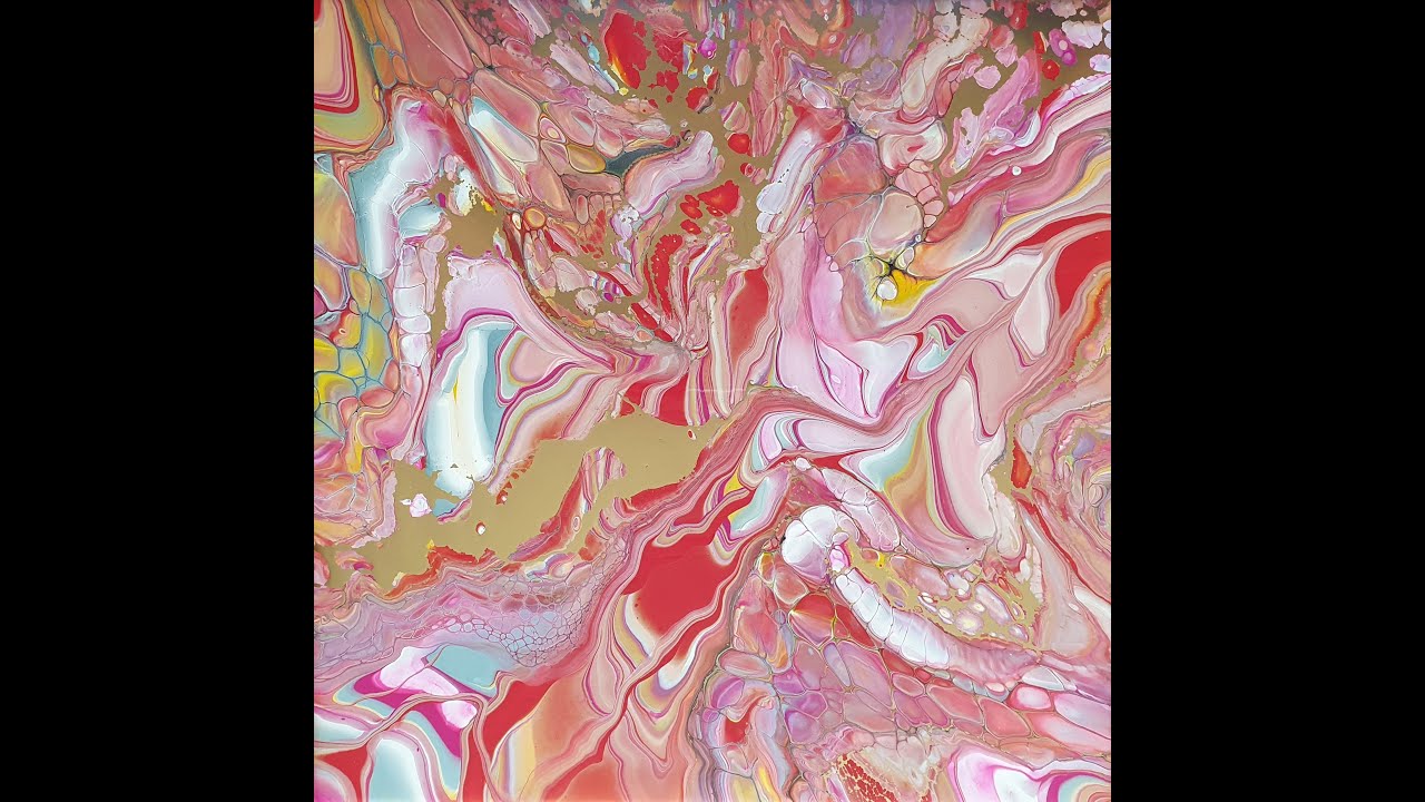 #194-Bloom swipe sur ribbon pour, peinture spray et cloud mix