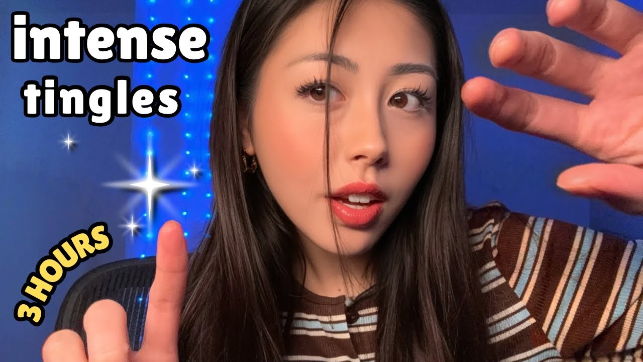 3 HOURS OF MY ORIGINAL ASMR TRIGGERS (no looping) ✨ coconut rain, invisible slime, phantom flash …