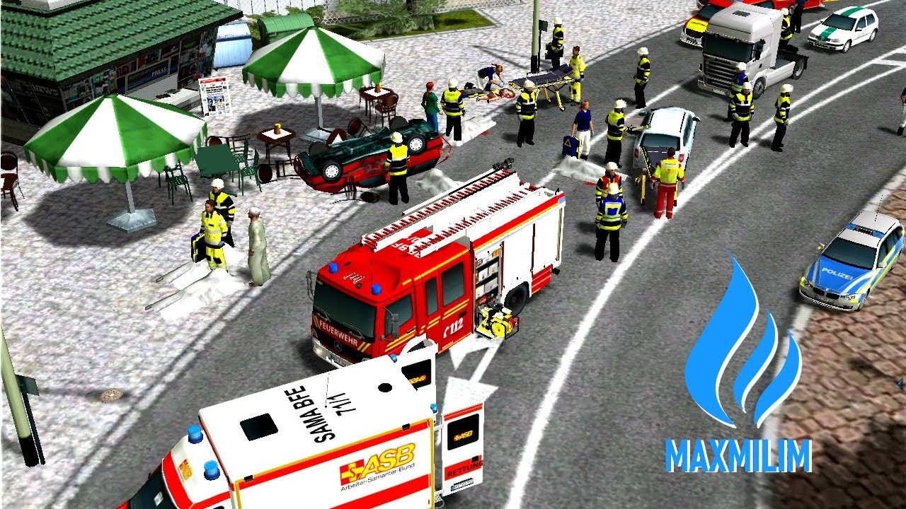 Auto rast in Kiosk mehrere Verletzte -  MANV Lage in Bayern 2.0 | Emergency 4 | Maxmilim
