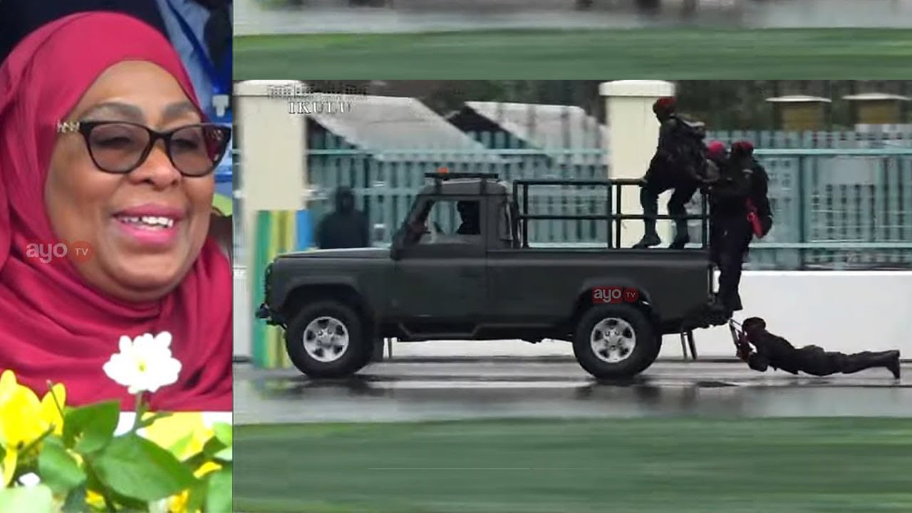 RAIS SAMIA ASHUHUDIA MAKOMANDO WAKIPIGANA MMOJA ABURUZWA NA GARI