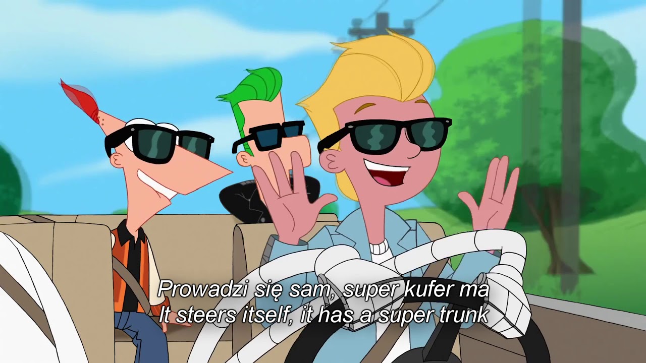 [FHD PL] Fineasz i Ferb - Czad brykę mam [tekst i tłumaczenie angielskie]
