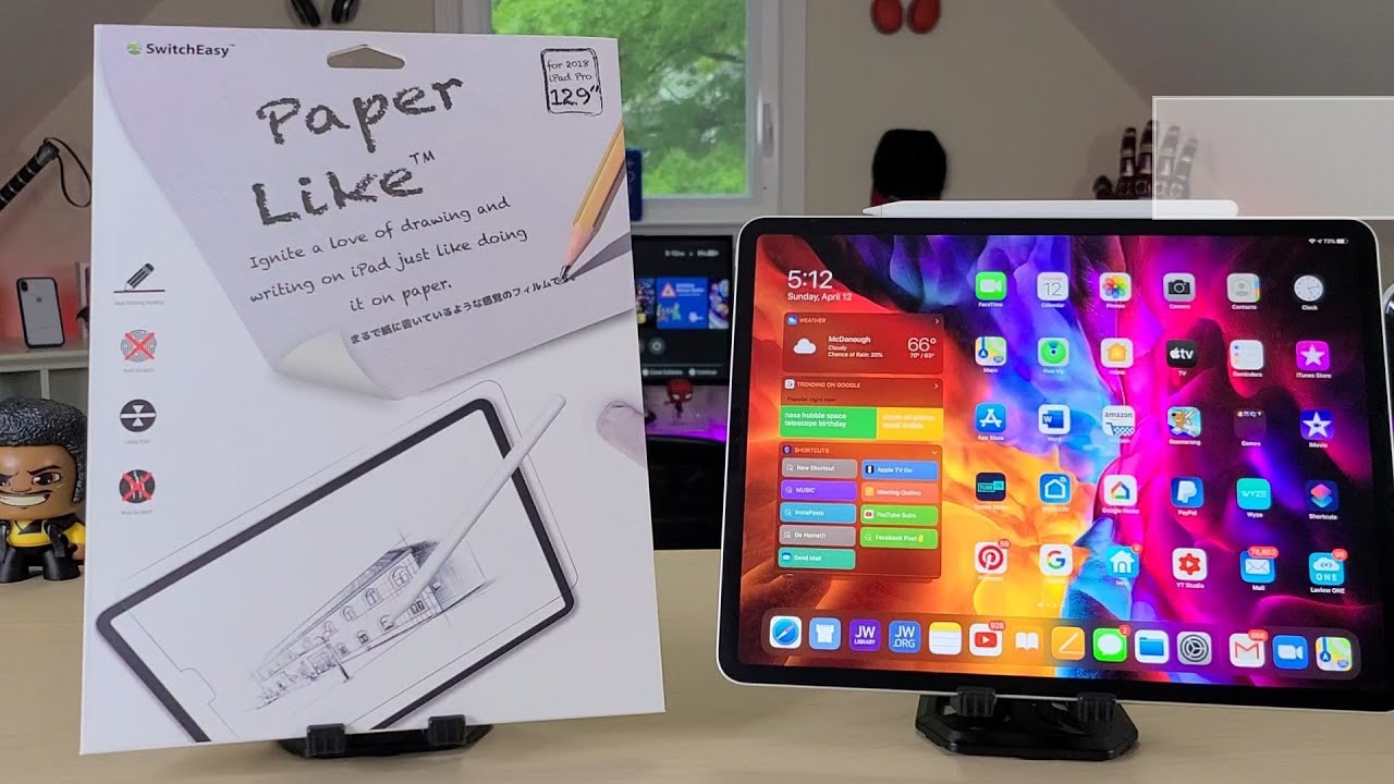 Is This Screen iPad Pro 12.9 2020 Worthy??? SwitchEasy Paper Like Review...