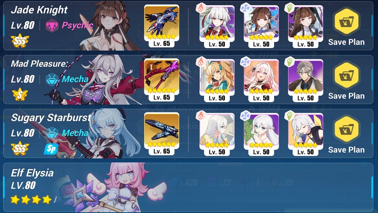 [EX Abyss] Nirvana 516D - HoV (Ice) 776 - JK, MPS (S0), SS, 4*Ely | Honkai Impact 3