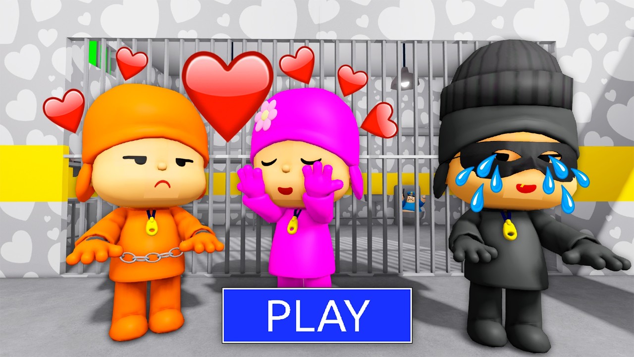 SECRET UPDATE | PRISONER POCOYO FALL IN LOVE WITH GIRL POCOYO? BARRY'S PRISON RUN! #roblox #obby