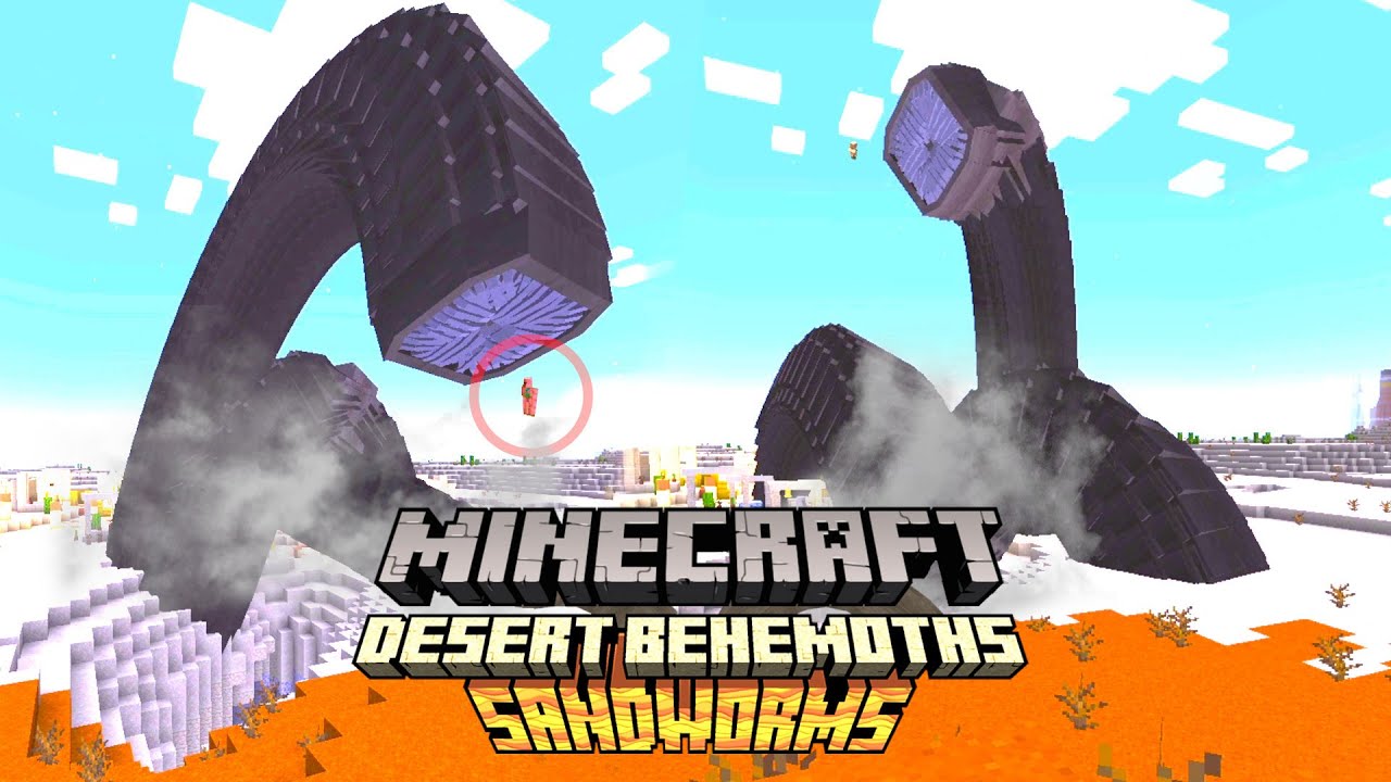 UN MOD AVEC DES VERS GÉANTS SUR MINECRAFT !