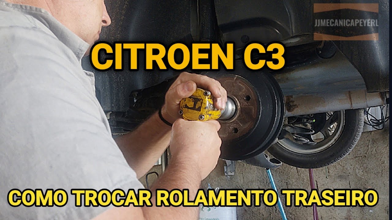 Rolamento CITROEN C3, Como substituir.(traseiro)
