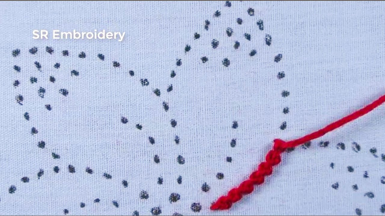 Hand Embroidery Amazing Flower Design Palestrina Stitch Super Unique Flower Embroidery Easy Tutorial