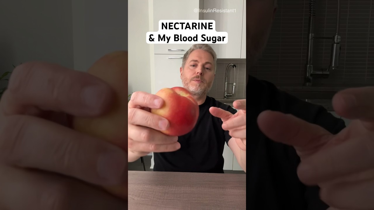 Nectarines and my blood sugar. ￼#glucose #bloodsugar #insulinresistant1 #nectarine